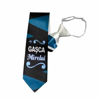 Gasca mirelui, cravata cu mesaj